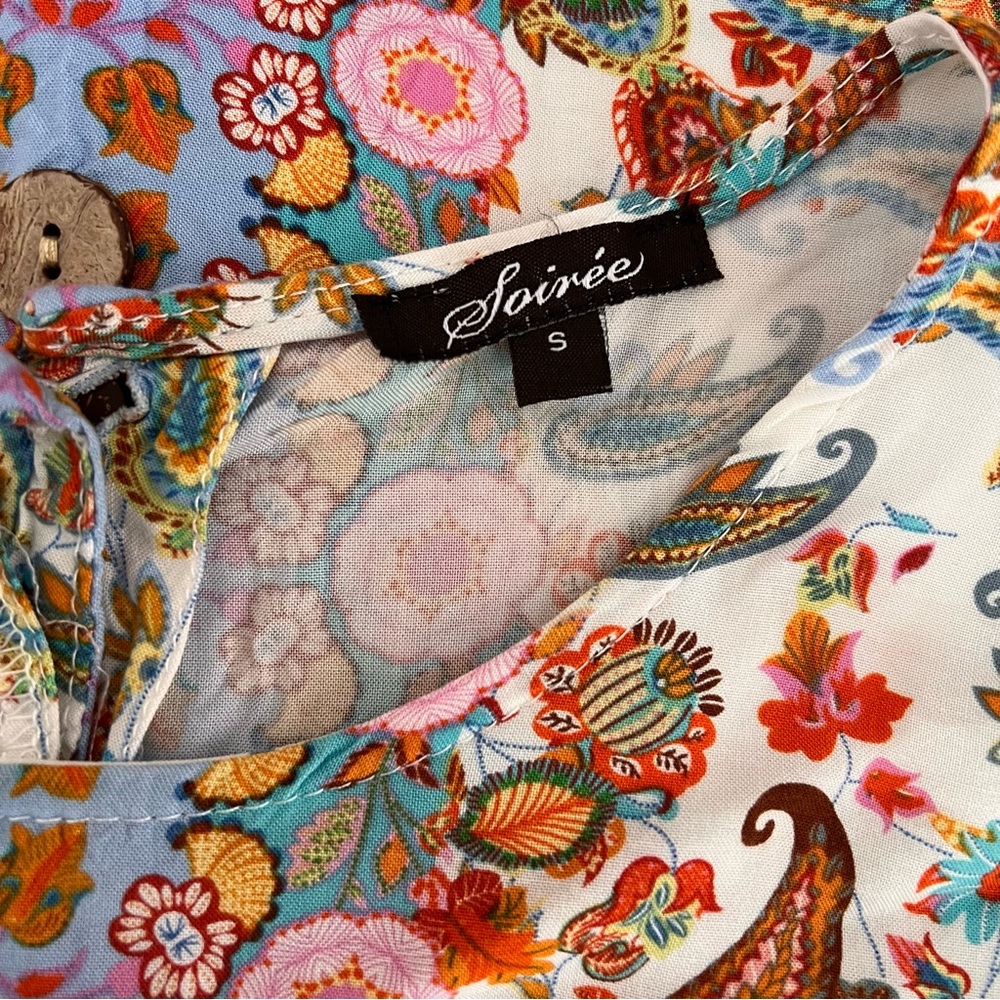 Soirée Multi-print Top - Picture 5 of 6